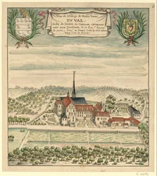 Opactwo Notre-Dame du Val na początku XVIII wieku (Val-d